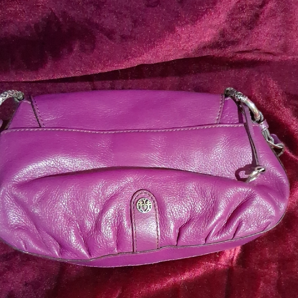 Brighton Purple Crossbody Bag with Tassel Charm - Picture 10 of 13